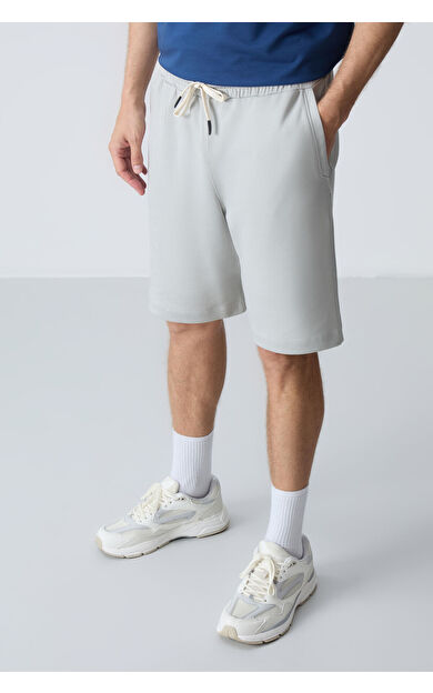 Air Jones Taş Pamuklu Kalın Yumuşak Dokulu Standart Fit Basic Erkek Şort  - 81275