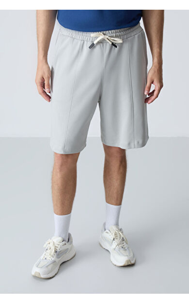 Air Jones Taş Pamuklu Kalın Yumuşak Dokulu Standart Fit Basic Erkek Şort  - 81277