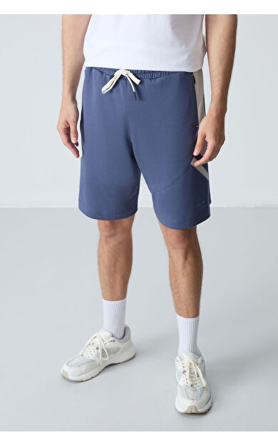 Air Jones Petrol Pamuklu Kalın Yumuşak Dokulu Standart Fit Basic Erkek Şort  - 81281