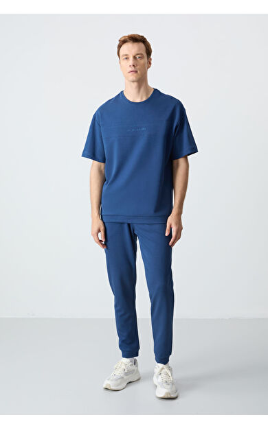 Air Jones Parlament Pamuklu Kalın Yumuşak Dokulu Oversize Fit Basic Erkek Eşofman Takım - 85261