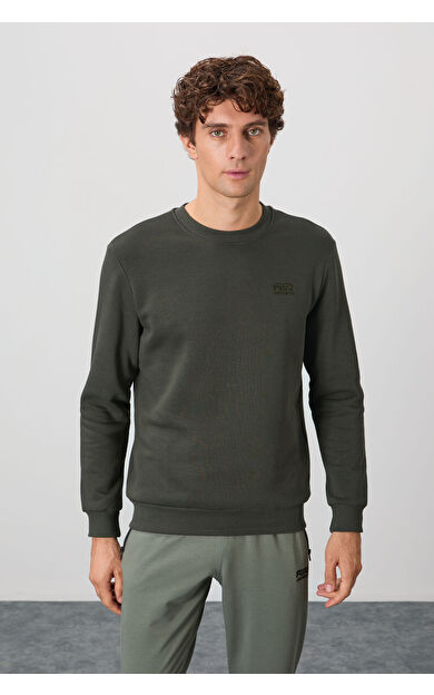 Air Jones Omar Haki Şardonlu Erkek Sweatshirt - 88137
