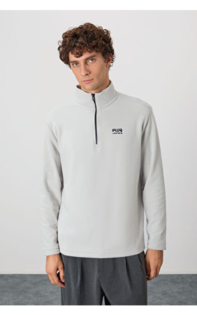 Air Jones River Taş Dik Yaka Erkek Polar Sweatshirt - 88310