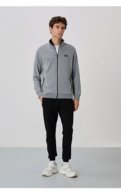 Air Jones Anton Gri Melanj - Siyah Jogger Eşofman Takım - 85178