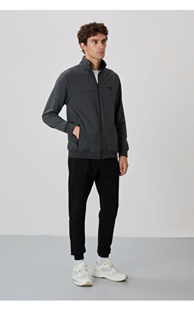 Air Jones Anton Antrasit Melanj - Siyah Jogger Eşofman Takım - 85178