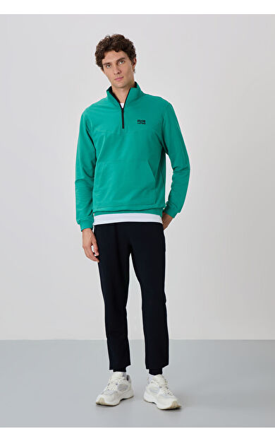 Air Jones Herbert Deniz Yeşil - Lacivert  Dik Yaka Eşofman Takım - 85233