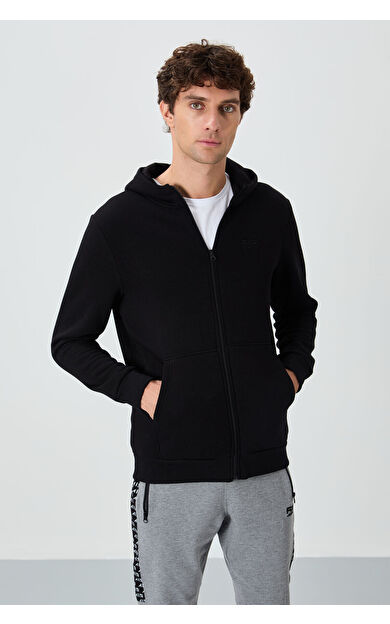 Air Jones Hector Siyah Şardonlu Erkek Sweatshirt - 88139