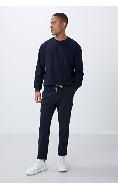 Air Jones Parlament Yüzeyi Dokulu Standart Fit Erkek Eşofman Alt - 82154