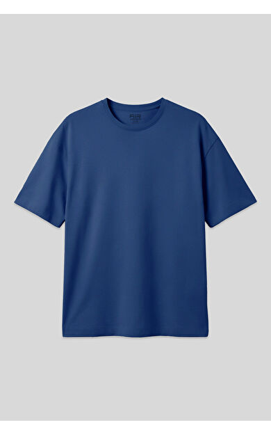Parlament %100 Pamuk Kalın Yumuşak Dokulu Oversize Fit Basic Erkek T-Shirt - 88353