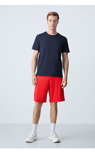 Fiesta Pamuklu Kalın Yumuşak Dokulu Standart  Fit Basic Erkek Şort  - 81276