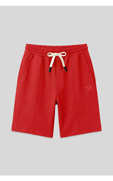 Fiesta Pamuklu Kalın Yumuşak Dokulu Standart  Fit Basic Erkek Şort  - 81277