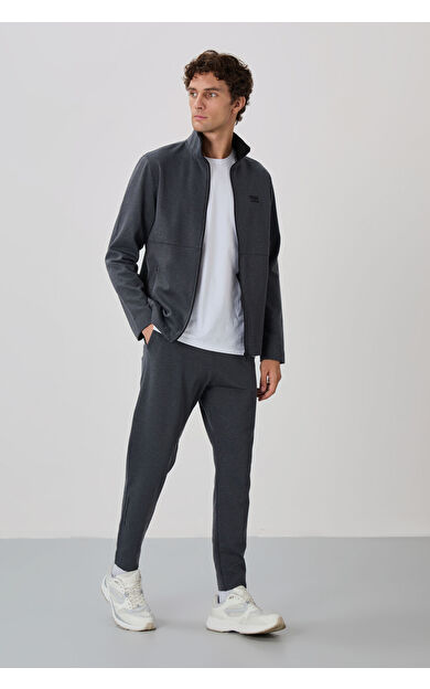 Carlos Antrasit Melanj Standart Kalıp Erkek Eşofman Takım - 85209