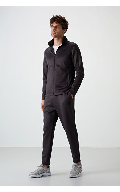 Bran Antrasit Scuba Kumaş Erkek Eşofman Takım - 85199