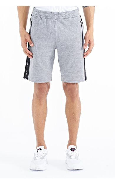 Alfred Gri Melanj Standart Kalıp Erkek Şort - 81244