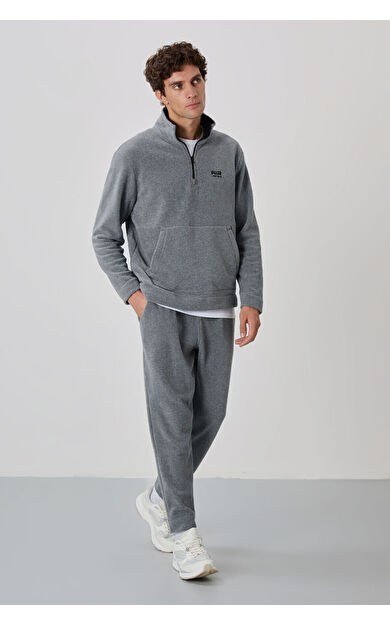Carol Gri Melanj Polar Erkek Eşofman Takım - 85226