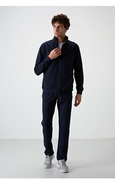 Troy İndigo Standart Kalıp Erkek Eşofman Takım - 85196