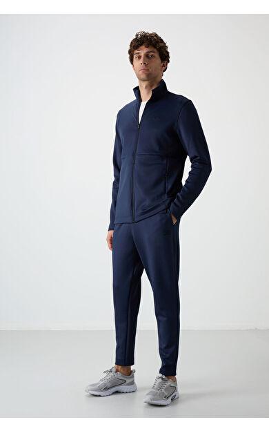 Bran İndigo Scuba Kumaş Erkek Eşofman Takım - 85199