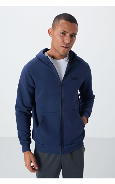 Hector İndigo Şardonlu Erkek Sweatshirt - 88139