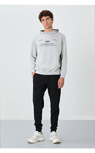 Kırçıllı Siyah Jogger Erkek Eşofman Altı - 82113