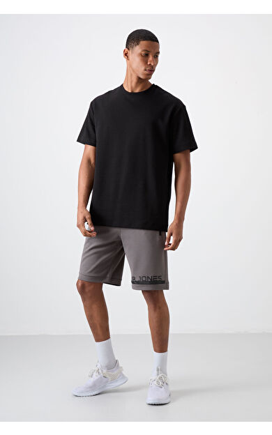 Albie Koyu Gri Standart Kalıp Erkek Şort - 81241