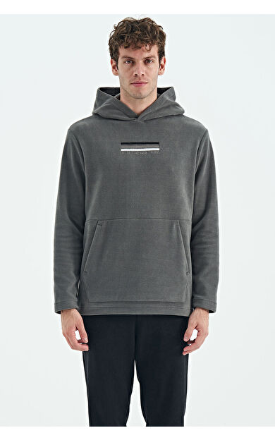 Hern Koyu Gri Erkek Polar Sweatshirt - 88301
