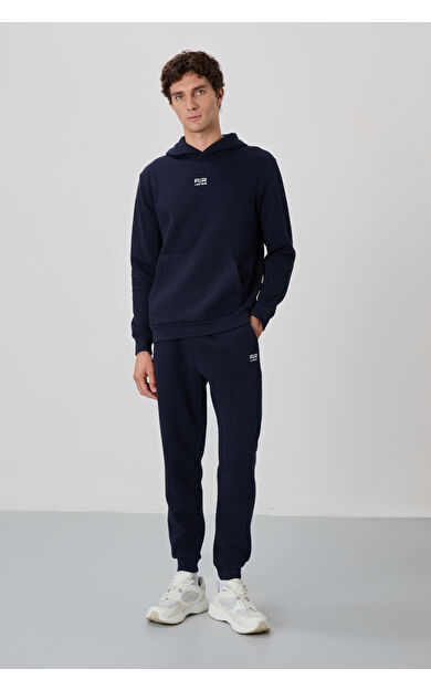 David Lacivert Şardonlu Erkek Eşofman Takım - 85192