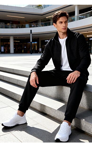 Hugo Siyah Jogger Erkek Eşofman Takım - 85198