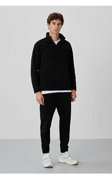 Carol Siyah Polar Erkek Eşofman Takım - 85226