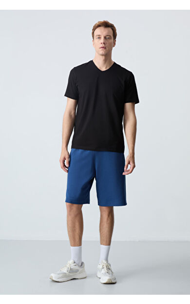 Parlament Pamuklu Kalın Yumuşak Dokulu Standart Fit Basic Erkek Şort  - 81275