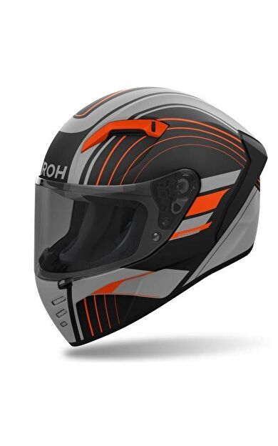 Airoh Connor Achıeve Turuncu Mat Motosiklet Kaskı