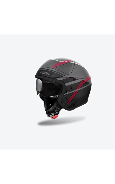 Airoh J 110 Slım Kırmızı Mat Motosiklet Kaskı