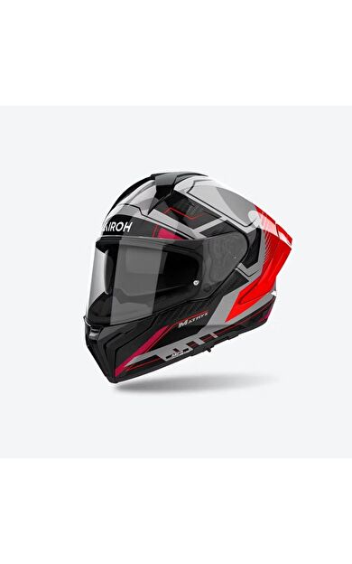 Airoh Matryx Rocket Kırmızı Fluo Parlak Motosiklet Kaskı