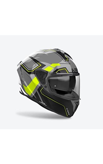 Airoh Spark 2 Dart Sarı Parlak Motosiklet Kaskı