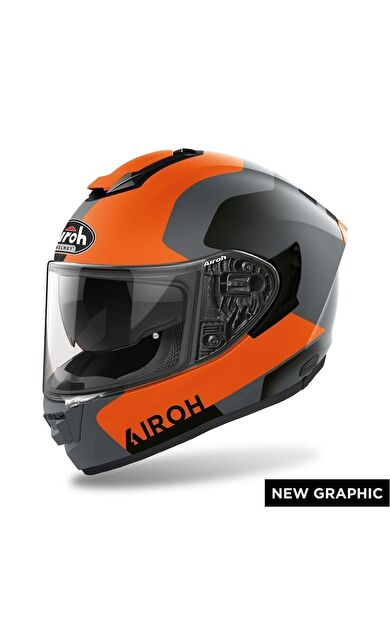 Airoh St.501 Dock Turuncu Mat Motosiklet Kaskı