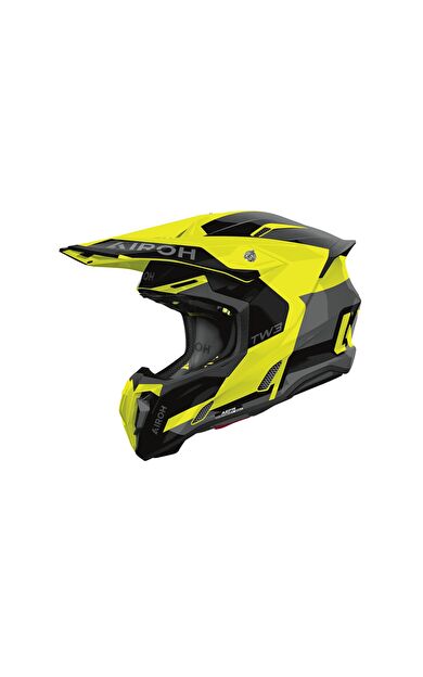 Airoh Twist 3 Fancy Sarı Glos Motosiklet Kaskı