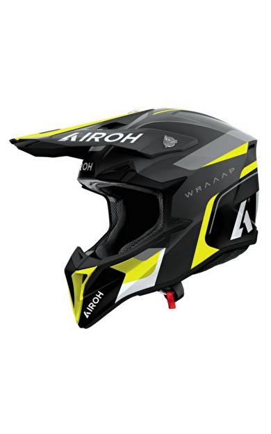 Airoh Wraap Conquer Sarı Mat Motosiklet Kaskı