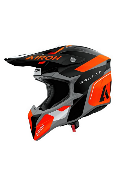 Airoh Wraap Conquer Turuncu Mat Motosiklet Kaskı