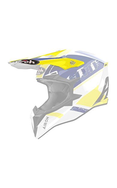 Airoh Wraap Feel Yellow Blue Gloss Kask Tereği