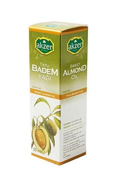 Akzer Tatlı Badem Soğuk Pres 20 Ml