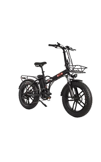 Alba Fold F Premium 500 Watt Elektrikli Bisiklet Siyah Nfc-Zırhlı Lastik HD Fren 48v 10,4 Ah Batarya