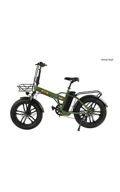 Alba Fold F Standart 500 Watt Katlanır Elektrikli Bisiklet Orman Yeşili Nfc 48v 10,4 Ah Batarya