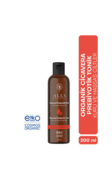 Alls Biocosmetics Organik CicaVera Prebiyotik Tonik 200 ml