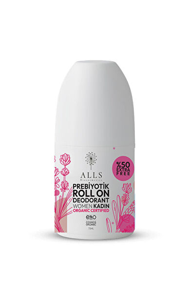 Alls Biocosmetics Organik Prebiyotik Roll on Deodorant 75 ml - Kadınlar İçin