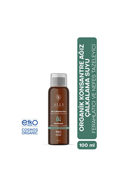 Alls Biocosmetics Organik Sertifikalı Konsantre Ağız Çalkalama Suyu 100 ml