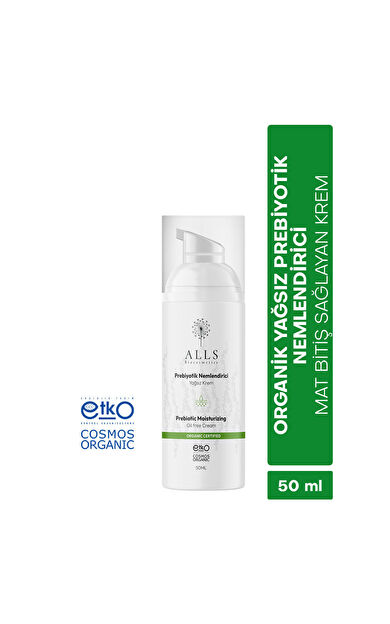 Alls Biocosmetics Organik Yağsız Prebiyotik Nemlendirici 50 ml