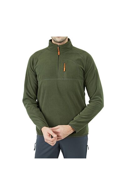 Alpinist Gamma Yarım Fermuarlı Haki Erkek Polar