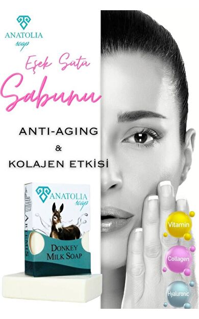 Eşek Sütü Sabunu Kırışıklıkları Gideriyor Cildi Gençleştiriyor Kolajen 100 gr