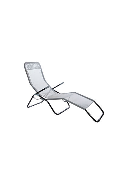 Andoutdoor Tumbona Katlanır Şezlong-GRİ