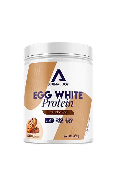 ANIMAL JOY Egg White Protein Tozu Kurabiye Aromalı 450g
