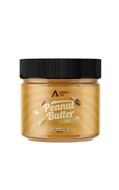 ANİMAL JOY Whey Proteinli Fıstık Ezmesi Vanilyalı 200g