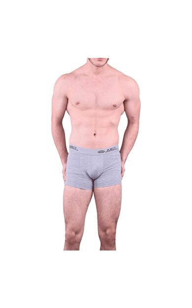 Anıt 1115 Likralı Erkek Boxer 3 Adet  - Gri